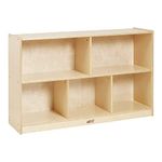 ECR4Kids 5-Compartment Storage Cabinet, 30in, Classroom Furniture, Natural