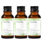 Purdy & Figg | Bathroom Bliss Refill Kit | All Natural Gentle Non Toxic Organic Essential Oils Bathroom Cleaner | Lime & Lemongrass| Streak-free spotlessness Bathroom