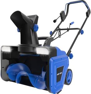 SOYUS Corded Electric Snow Blower - Handles Wet/Heavy Snow, 20-Inch Clearing Path w/ 15A Motor, Dual LEDs & 180° Chute, 25ft Throw Walk-Behind Snow Thrower for Driveway, Sidewalk, Patio