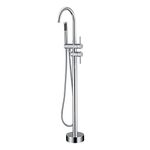 Artiqua Freestanding Bathtub Faucet Tub Filler Faucets Chrome Floor Mounted Brass Bathroom Faucets with Handheld Shower