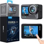 AKASO Brave 8 Lite Waterproof Action Camera with 4K60 Ultra HD Video, 20MP Photos, HDR, Touch Screen, SuperSmooth Stabilization, 8X Slow Motion, Zoom, Super Wide Angle, Remote Control and Accessories