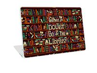 Galaxsia™ Library Quote Vinyl Laptop Skin Sticker Cover Case Decal Protector Fits for Any Laptop(Hp/Dell/Sony/Acer/Lenovo/Asus.. etc) Brand Models of Size 15.6 Inches Laptop Notebook.