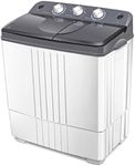 Giantex Washing Machine, 20Lbs Capacity Washer and Spinner Combo, 12Lbs Washing and 8Lbs Spinning, Compact Portable Washing Machine with Inlet Drain Hose, Mini Laundry Washer for Apartment RV