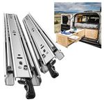 SHUHANG Heavy Duty Drawer Runners With Lock 68 kg Load Capacity Drawer Slides Full Extension With Ball Bearing Slides 300 350 400 450 500 550 600 650 700 750 800 850 900 950 1000 mm, Side Mount 1 Pair