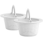 FibroPool Swimming Pool Skimmer Basket with Handle (2 Pack)