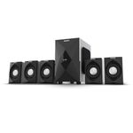 Philips MMS5634/94 5.1 Bluetooth Speaker System for Home, 100W Multimedia Speakers with Powerful woofer, Wireless Audio Streaming, Surround Sound Speakers for TV, Laptop with Remote Control (Black)