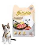 PetaHouse Bellotta Premium Wet Food for Cats in Jelly,(Tuna Topping Shirasu in Jelly), 85 g(Pack of 108)