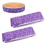 2 Pieces Adjustable Cake Strips - Bake Even Strip Adjustable Baking Even Strip Cake Strips for Baking Super Absorbent Cake Pan Dampen Belts for Cake Pan - Absorbent and Insulating Baking Tool (4x88cm)