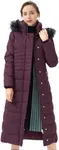 Orolay Women's Long Puffer Down Coat Warm Maxi Jacket with Hood Purple 2XL