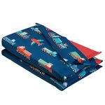 Wildkin 100% Cotton Kids Nap Mat Cover for Boys & Girls, Sewn-in Flap Pillowcase Design Rest Mat Cover, Fits Our Vinyl Nap Mat up to 1.5 Inches Including Basic KinderMat, BPA-Free (Transportation)