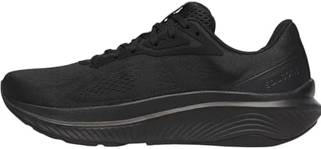 Saucony Women's Echelon 10 D Sneaker, Triple Black, US 9