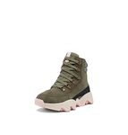 Sorel Women's Kinetic Impact Conquest Waterproof Shoes - Stone Green, Chalk - Size 10