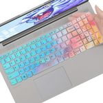 MUBUY-GOL Keyboard Cover for 2023 2022 Lenovo IdeaPad 1/IdeaPad 1i 15.6 inch Laptop 15ADA07 15IAU7 15ALC7 15IJL7, New Lenovo IdeaPad 1 15 US Keyboard Skin-Colorful