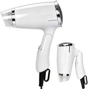 Travel Hair Dryer 1200W Folding Handle Lightweight Blow Dryer,Smart Portable 3 Heat Settings Professional Compact Hair Dryer,Fast Drying for Women