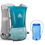 5L Hydration Backpack Bicycle Bag Lightweight Hiking backpack for Outdoor Hiking Climbing Running Cycling Biking Water Backpack with Hydration System (Lightblue With 1.5l Water Bladder, One Size)
