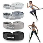 Long Resistance Bands, WeluvFit Workout Bands Resistance for Women and Men, Fitness Loop Booty Stretch Exercise Bands for Full Body Workout & Weight Training, Pull Up Assistance Bands for Home Gym