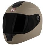 Steelbird SBH-11 7Wings ISI Certified Full Face Helmet for Men and Women(Medium 580 MM, Dashing Desert Storm with Smoke Visor)