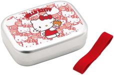 Skater ALB5NV-A Sanrio Bento Box, 12.5 fl oz (370 ml), Aluminum, Compatible with Insulated Boxes, Lunch Belt, for Kids, Hello Kitty, Made in Japan