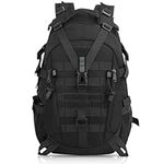 aiGear Tactical Backpack 25L Waterproof Tactical Backpacks for Hiking Trekking Color Black