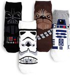 Star Wars Socks Collection Men and Women Socks (Men's Lowcut(NIA) 4pairs)