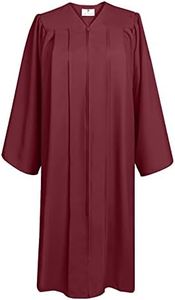 GradPlaza Matte Choir Robe for Church Baptism Officiant Confirmation or Costume,Graduation Gown for School