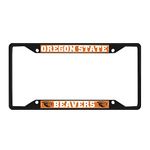 FANMATS 31277 Oregon State Beavers Metal License Plate Frame Black Finish