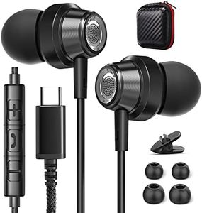 Auriculares USB C, para Samsung Galaxy S23 S22 Ultra S24 S21 A54 A53 A33 5G, Micrófono para Ilamada de Voz, Música Estéreo, Auriculares con Cable Tipo c para iPhone 15 Pro MAX iPad 10 Pixe 8 7