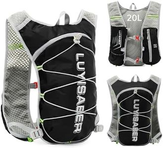 Flintronic 2.5L Sac à Dos Hydratation, Sac à Dos de Course Ultraléger, Sac à Dos de Vélo, Ajustables à Taille Sac à Dos d'eau avec Design Réfléchissant pour Femme Homme Marathon Randonnée