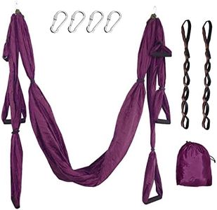 iphonepassteCK Aerial Yoga Swing Yoga Hammock Sling Antigravity Yoga Inversion Exercises,210T Nylon Taffeta, Purple