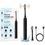 Athian Electric Toothbrush Rechargeable for Adults – Electronic Brush with Vibrating Head, Automatic Toothbrush, Best Electric Brush for Men and Women, Smart Eco-Friendly Dental Care