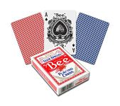 BEE Casino Quality Playing Cards 12 Pack (Blue/Red)