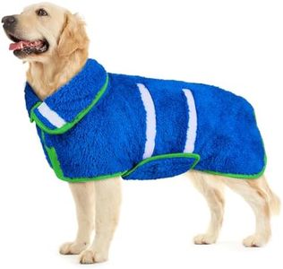 Dog Bathrobe, Super Soft Dog Robe Quick Drying Dog Towels for Drying Dogs Large, Adjustable Dog Robes for After Bath, Dog Clothes and Dog Dryer XL