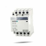 Migro 4 Pole, 60 Amps, 110/120 VAC Normally Closed Coil Heavy Duty AC Contactor Replaces Virtually All Residential 4 Pole Models