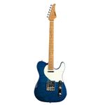 EART NK-C1 Classic Electric Guitar Maple Fingerboard,Stainless Steel Frets,Tiger Veneer,Red& Blue