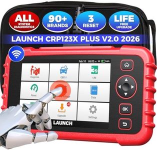 LAUNCH X431 CRP 123X Plus Elite OBD2 Diagnostic Scanner, 2025 Lifetime F.Ree Update All System Scan Tool with SAS/Throttle/Oil Reset for All Cars,Auto VIN OBD2 Battery Test Scanner Code Reader