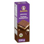 ANNIE'S Naturally Flavoured Cookies Graham Sandwiches S'mores, Made with Marshmallow Flavoured Creme, Organic, No Artificial Flavours, No Synthetic Colours, Snacks, 226 Grams Package of Cookies