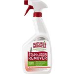 Nature's Miracle JFC Stain & Odour Remover for Cats, Perfect for Everyday Messes, Removes Tough Odour & Stains, Feces, Vomit, Urine, Drool, Melon Burst Scent, Trigger Spray - 946 ml