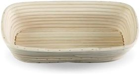 Frieling Premium Rectangular Brotform Bread Proofing Basket, Large, 12" x 5.5", Natural Cane