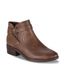 BareTraps Womens Maci Faux Leather Booties Ankle Boots Brown 9.5 Medium (B,M)