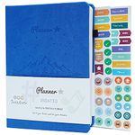 JAZZSTARX - PLANNER STAR UNDATED Monthly & Weekly Life Planner | A5 Size | Organizer , Gratitude Journal | Time Management, Productivity & Positivity | Build Habits | Lasts 1 Year (Mystic Blue)