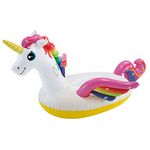 Jilani Water Float Flamingo Inflatable Size 56"x54"x38" inches with Manual Pump (Unicorn)