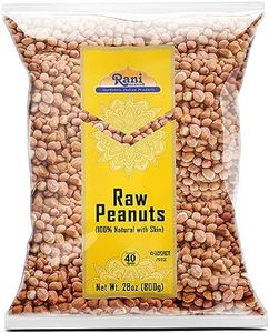 Rani Peanuts, Raw Whole With Skin (uncooked, unsalted) 28oz (800g) ~ All Natural | Vegan | Gluten Friendly | Kosher | Fresh Product of USA ~ Spanish Grade Groundnut/Red-skin