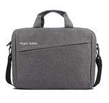 Hyper Adam Leno - 15.6 inch Water Resistant Laptop/MacBook Messenger Bag cum Briefcase for Office/Business/Executive/Travel, Men and Women(Grey)