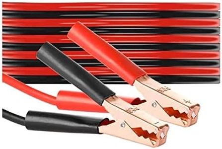 Woscher® -Heavy Duty 1-Gauge Ultra 1000 AMP 100% Copper Wire Jumper Cable Booster Cable for Car Battery/Bike Battery/Truck Battery, Anti-Frozen Heat Insulation Jump Leads with Free Carry Bag Size 7Ft