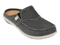 Spenco Men's Siesta Canvas Slide Sandal, Charcoal, 10M Medium US, Charcoal, 10