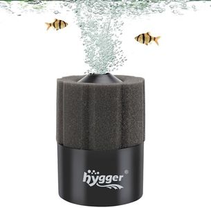 hygger Aquarium Sponge Filter 5-20 Gallon Small Fish Tank Filter for Breeding Fry Shrimp Snails Betta Air-Powered Filter with Reusable Biochemical Ball Spare Sponge Foam Filter