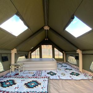 4-Season Waterproof Inflatable Tent – All-Weather Camping Shelter