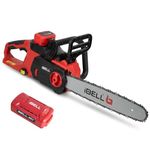IBELL Brushless 40V Cordless Chainsaw Brushless IBL BS40-17, 1650W Power, 16-Inch Guide Bar, 15m/s Chain Speed, 7500 RPM, 4Ah Li-Ion Battery, Heavy Duty Wood Cutting Machine - 12 Months Warranty