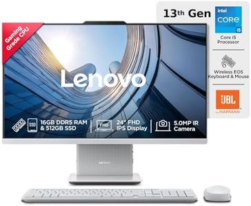 Lenovo IdeaCentre AIO 13th Gen Core™ i5-13420H 24" FHD IPS (16GB RAM/512GB SSD/Windows11/Office 24/3Wx2 Harman Speakers/Wireless EOS Keyboard & Mouse, Cloud Grey), F0HN00PHIN All-in-One Desktop