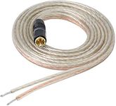 XMSJSIY RCA Speaker Wire Pigtail Bare Cable RCA Plug Open End Subwoofer Wire, Gold Plated RCA Connector High Level OFC Audio Cable for Amplifiers Subwoofer - DIY, 2 M